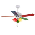 Ceiling Fan Six-Speed With Light & Remote