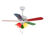 Ceiling Fan Six-Speed With Light & Remote