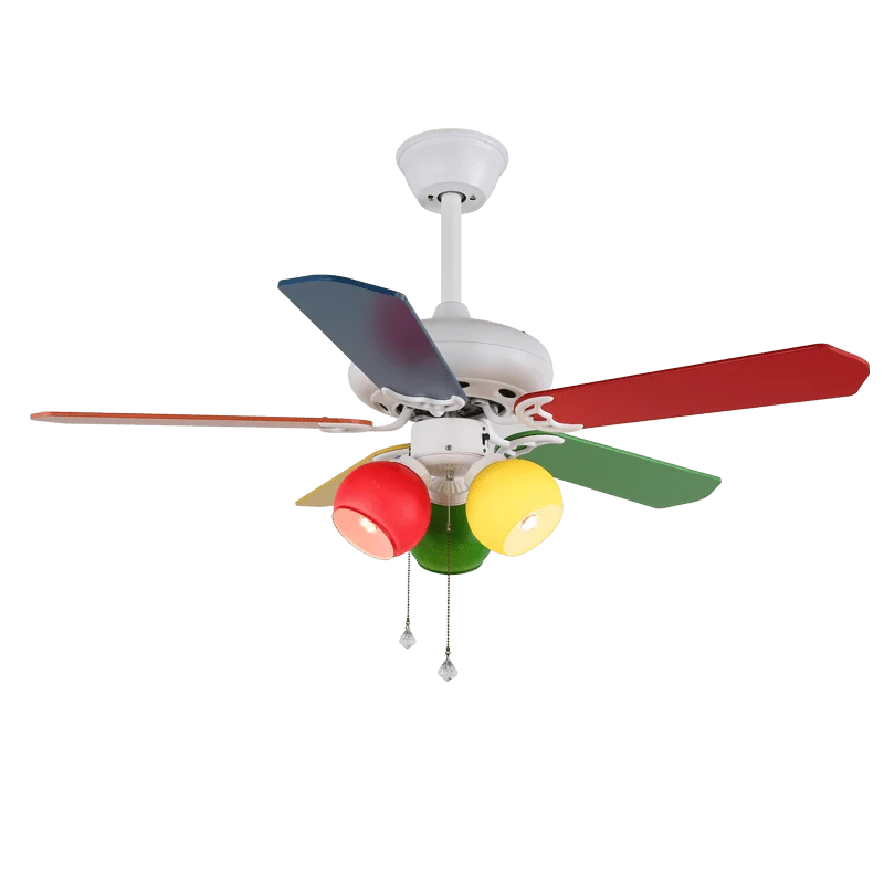 Ceiling Fan Six-Speed With Light & Remote