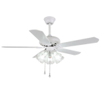 Ceiling Fan Six-Speed With Light & Remote
