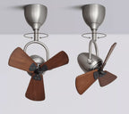 Ceiling Fan Tiltable Wooden Blades & Remote