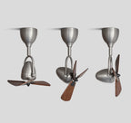 Ceiling Fan Tiltable Wooden Blades & Remote