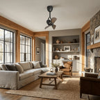Ceiling Fan Tiltable Wooden Blades & Remote