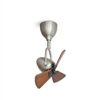 Ceiling Fan Tiltable Wooden Blades & Remote
