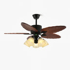 Ceiling Fan Tropical Leaf Design Remote Control & Quiet