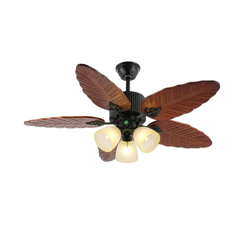 Ceiling Fan Tropical Leaf Design Remote Control & Quiet