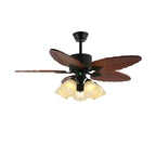 Ceiling Fan Tropical Leaf Design Remote Control & Quiet