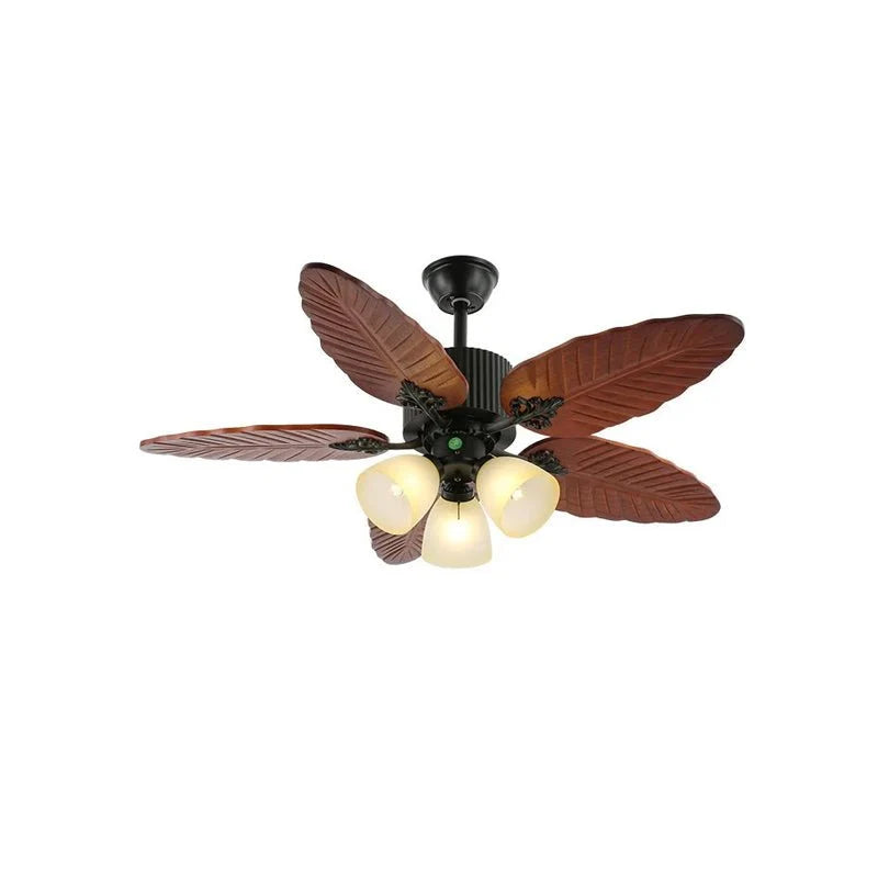 Ceiling Fan Tropical Leaf Design Remote Control & Quiet