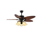 Ceiling Fan Tropical Leaf Design Remote Control & Quiet