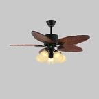 Ceiling Fan Tropical Leaf Design Remote Control & Quiet