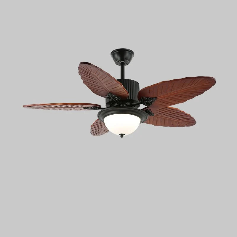 Ceiling Fan Tropical Leaf Design Remote Control & Quiet