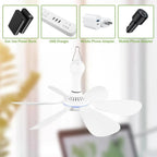 Ceiling Fan USB Powered Silent Remote & Timer
