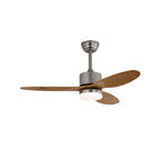 Ceiling Fan Walnut Blades Integrated LED Remote