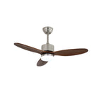 Ceiling Fan Walnut Blades Integrated LED Remote