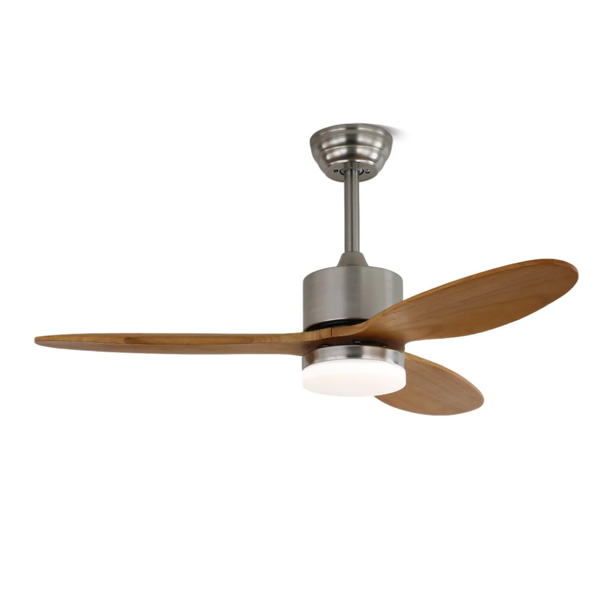 Ceiling Fan Walnut Blades Integrated LED Remote