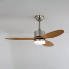 Ceiling Fan Walnut Blades Integrated LED Remote