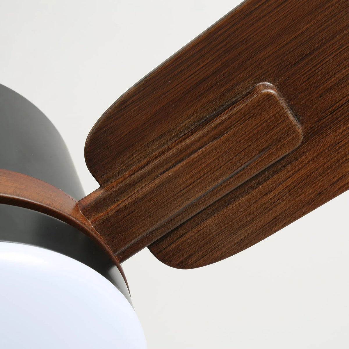 Ceiling Fan Walnut Wood Blades Integrated LED Remote & 6 Speeds