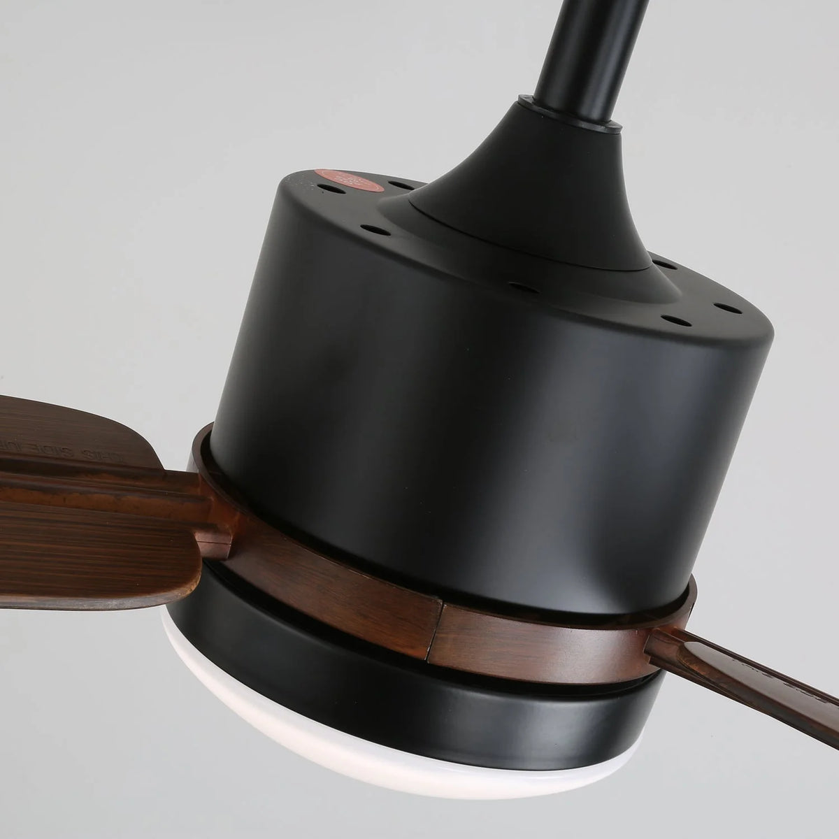 Ceiling Fan Walnut Wood Blades Integrated LED Remote & 6 Speeds