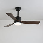 Ceiling Fan Walnut Wood Blades Integrated LED Remote & 6 Speeds