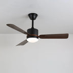 Ceiling Fan Walnut Wood Blades Integrated LED Remote & 6 Speeds