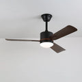 Ceiling Fan Walnut Wood Blades Integrated LED Remote & 6 Speeds