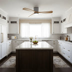 Ceiling Fan Whisper-Quiet DC Motor Natural Wood Blades