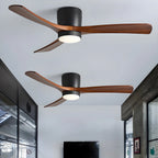 Ceiling Fan Whisper-Quiet DC Motor Natural Wood Blades