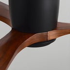 Ceiling Fan Whisper-Quiet DC Motor Natural Wood Blades