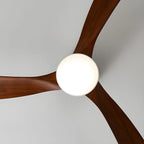 Ceiling Fan Whisper-Quiet DC Motor Natural Wood Blades