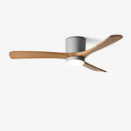Ceiling Fan Whisper-Quiet DC Motor Natural Wood Blades