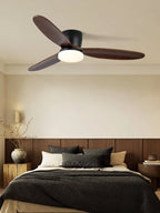 Ceiling Fan Whisper-Quiet Six Speeds Built-In LED & Remote