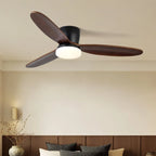 Ceiling Fan Whisper-Quiet Six Speeds Built-In LED & Remote