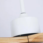 Ceiling Fan With Integrated LED Wooden Blades & Remote