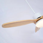 Ceiling Fan With Integrated LED Wooden Blades & Remote