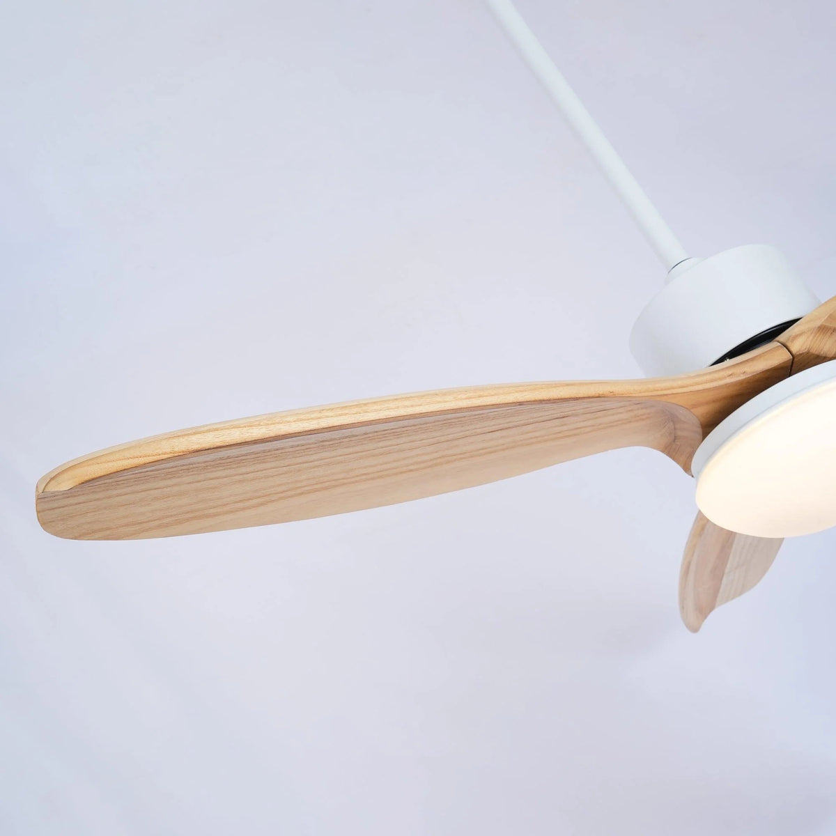 Ceiling Fan With Integrated LED Wooden Blades & Remote