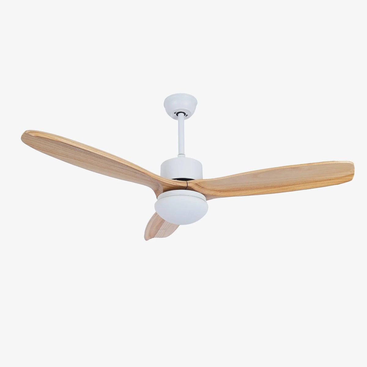 Ceiling Fan With Integrated LED Wooden Blades & Remote
