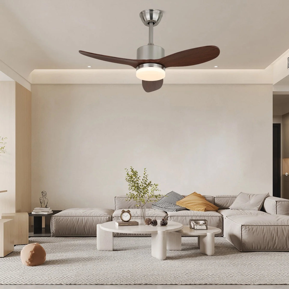 Ceiling Fan With Light 6-Speed DC Motor & Remote