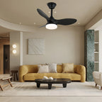 Ceiling Fan With Light 6-Speed Remote & Dimmable LED