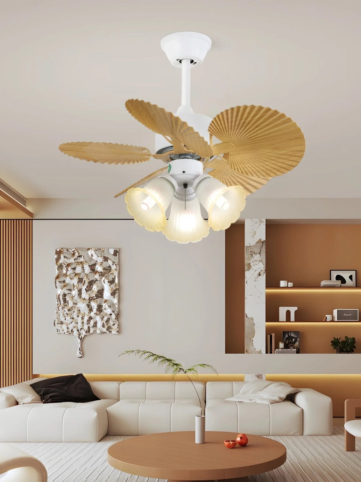 Ceiling Fan With Light Integrated LED Remote Control