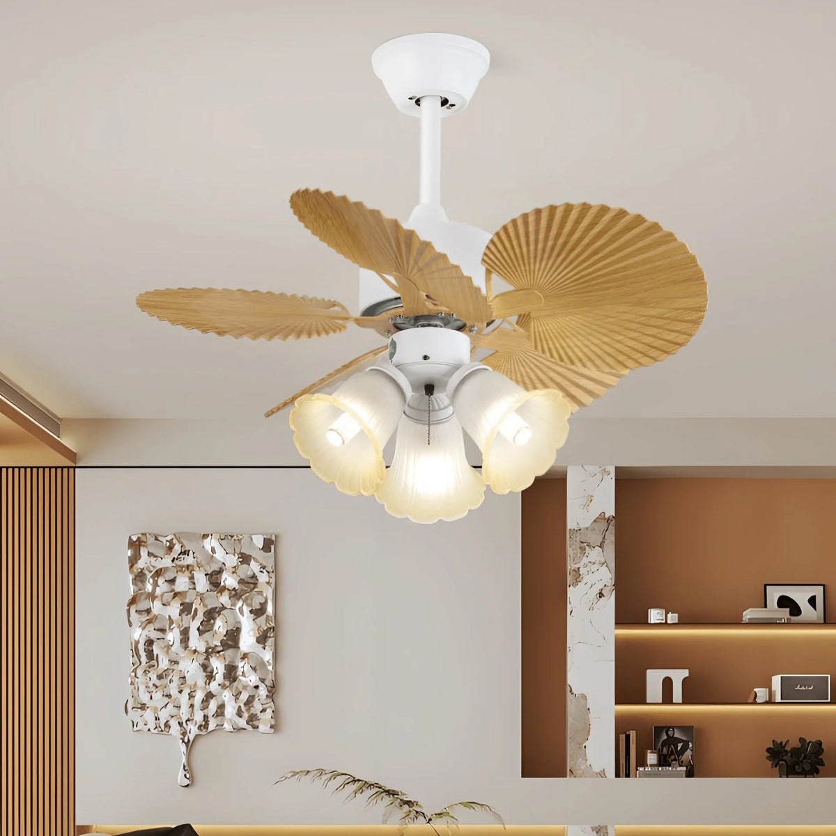 Ceiling Fan With Light Integrated LED Remote Control