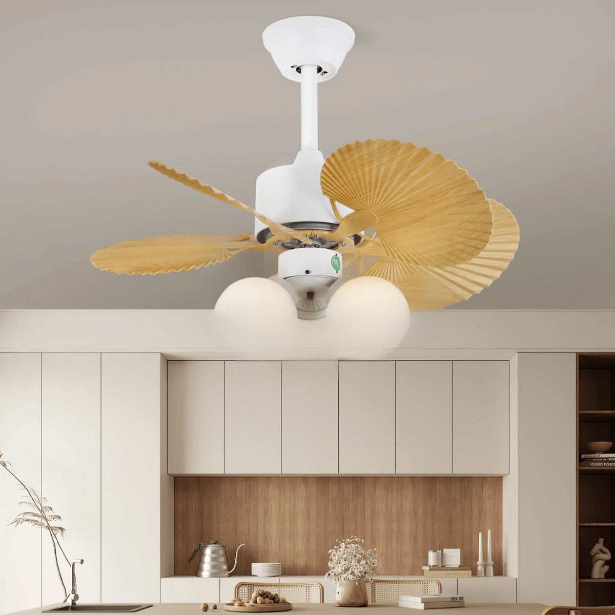 Ceiling Fan With Light Integrated LED Remote Control