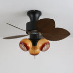 Ceiling Fan With Light Quiet DC Motor & Remote