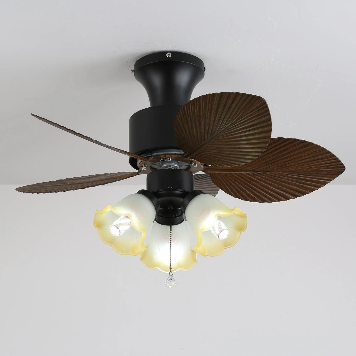 Ceiling Fan With Light Quiet DC Motor & Remote