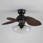 Ceiling Fan With Light Quiet DC Motor & Remote