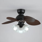 Ceiling Fan With Light Quiet DC Motor & Remote
