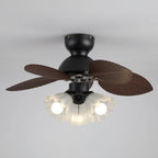 Ceiling Fan With Light Quiet DC Motor & Remote