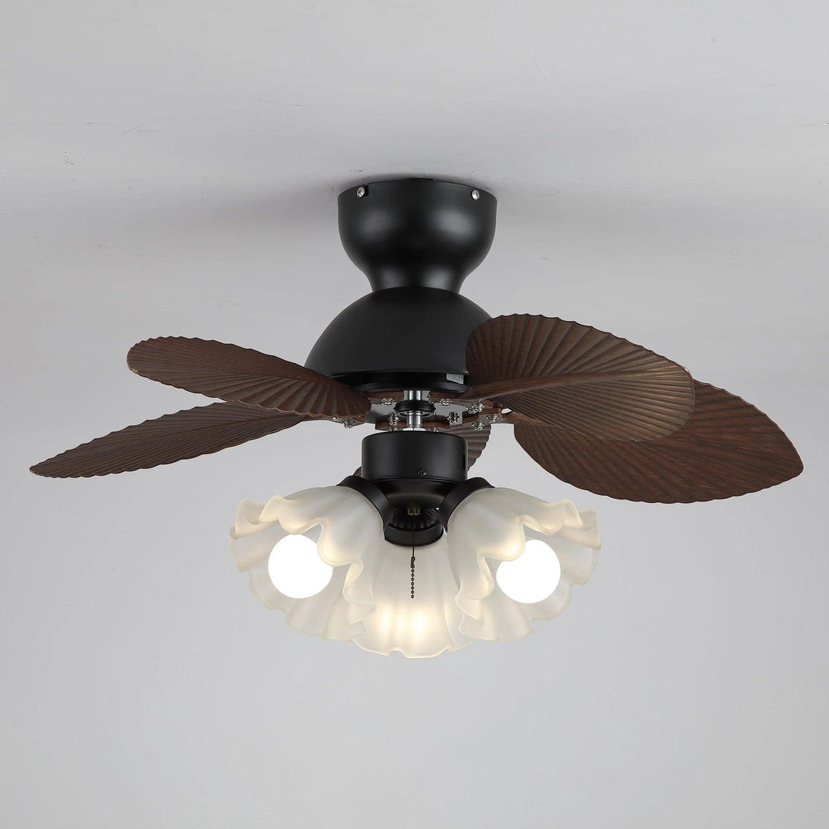 Ceiling Fan With Light Quiet DC Motor & Remote