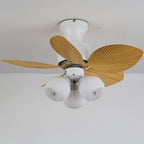 Ceiling Fan With Light Quiet DC Motor & Remote