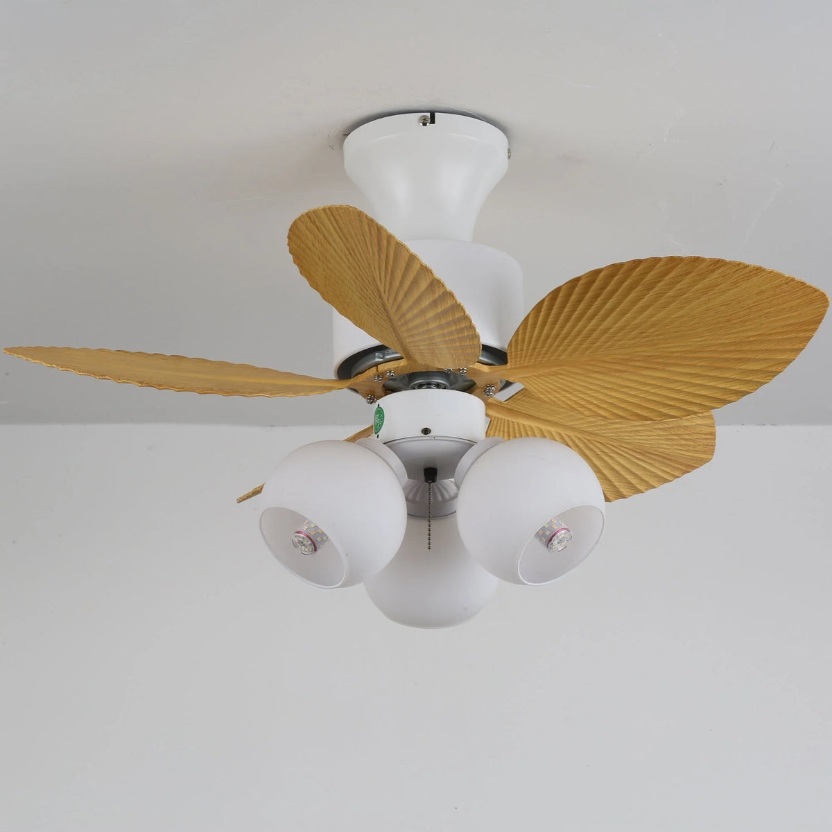 Ceiling Fan With Light Quiet DC Motor & Remote