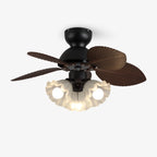 Ceiling Fan With Light Quiet DC Motor & Remote
